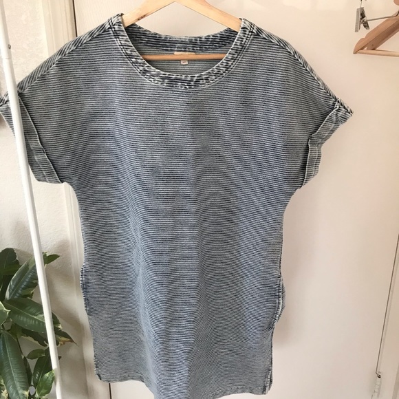 Holding Horses • Striped Denim Smock Dress - Picture 2 of 8